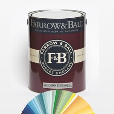 5 Litre - Farrow and Ball Paint - Modern Eggshell - Current Colours