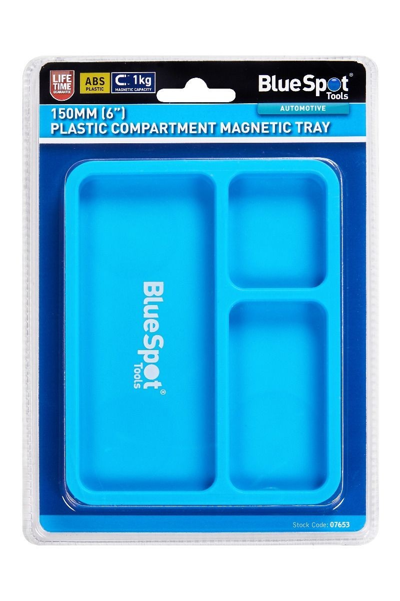 Blue Spot Tools 07653 Storage Parts Tray Magnetic Compartments 150mm Holds 1kg