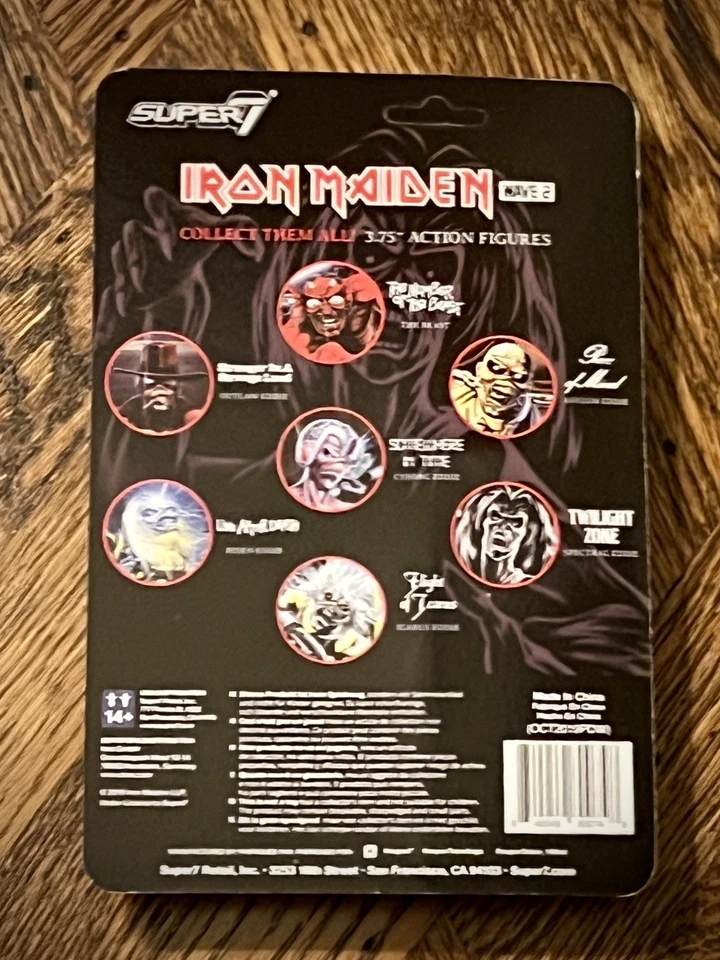 IRON MAIDEN Lote-Onda 1 Figuras de Reacción JUEGO COMPLETO Foto 2 de 4