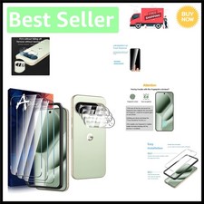 3 Pack 9H Hard Tempered Glass Screen Camera Lens Protectors for Pixel 10 Pr...