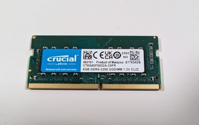 Crucial 8GB DDR4-3200 SODIMM | CT8G4SFS832A Notebook RAM 260pin