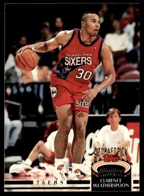 1992-93 Stadium Club Clarence Weatherspoon Philadelphia 76ers #346
