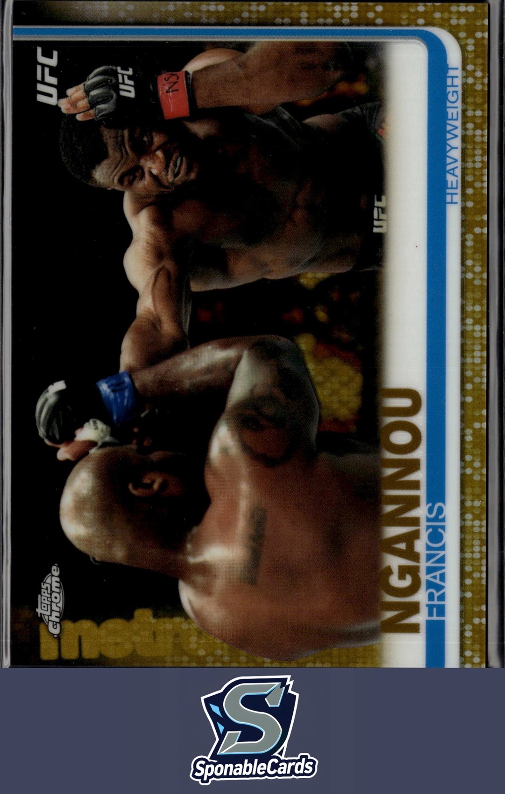 2019 Topps Chrome UFC #55 Francis Ngannou Gold #/50