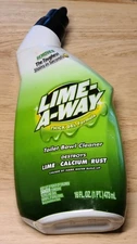 Lime-a-Way Thick Gel Formula Toilet Bowl Cleaner 16 Oz. Cleans Lime Calcium Rust