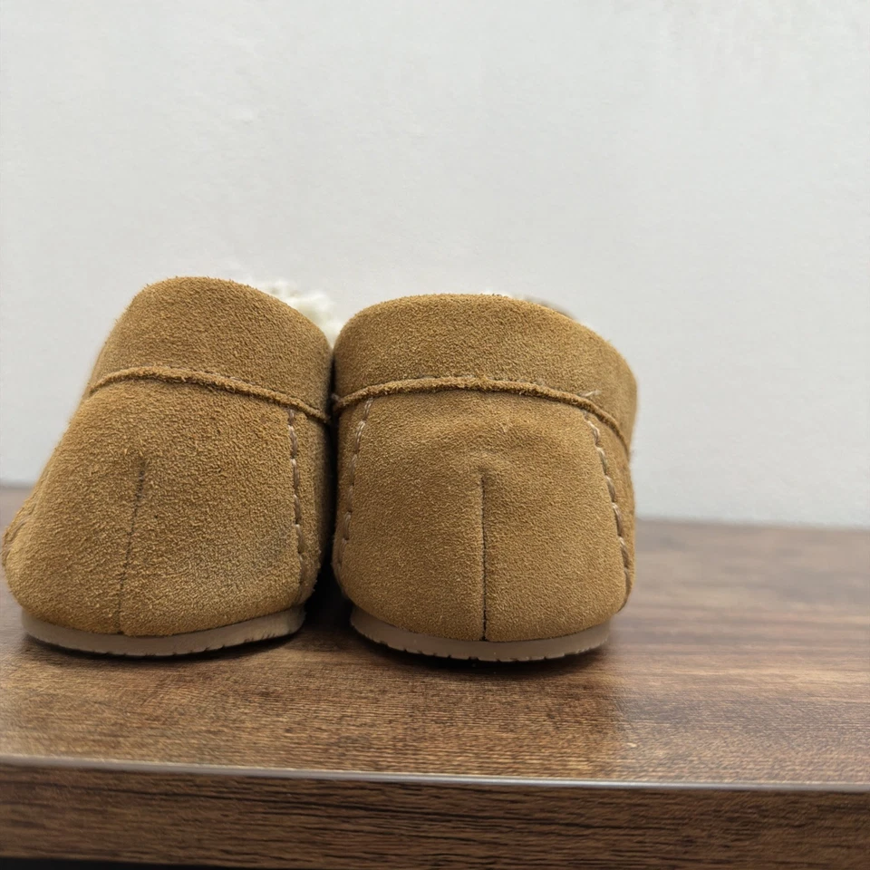 Lands End Moccasin Slip On Blue Suede W/ Fitsole Insoles Womens Size 9 - Image 3 of 4