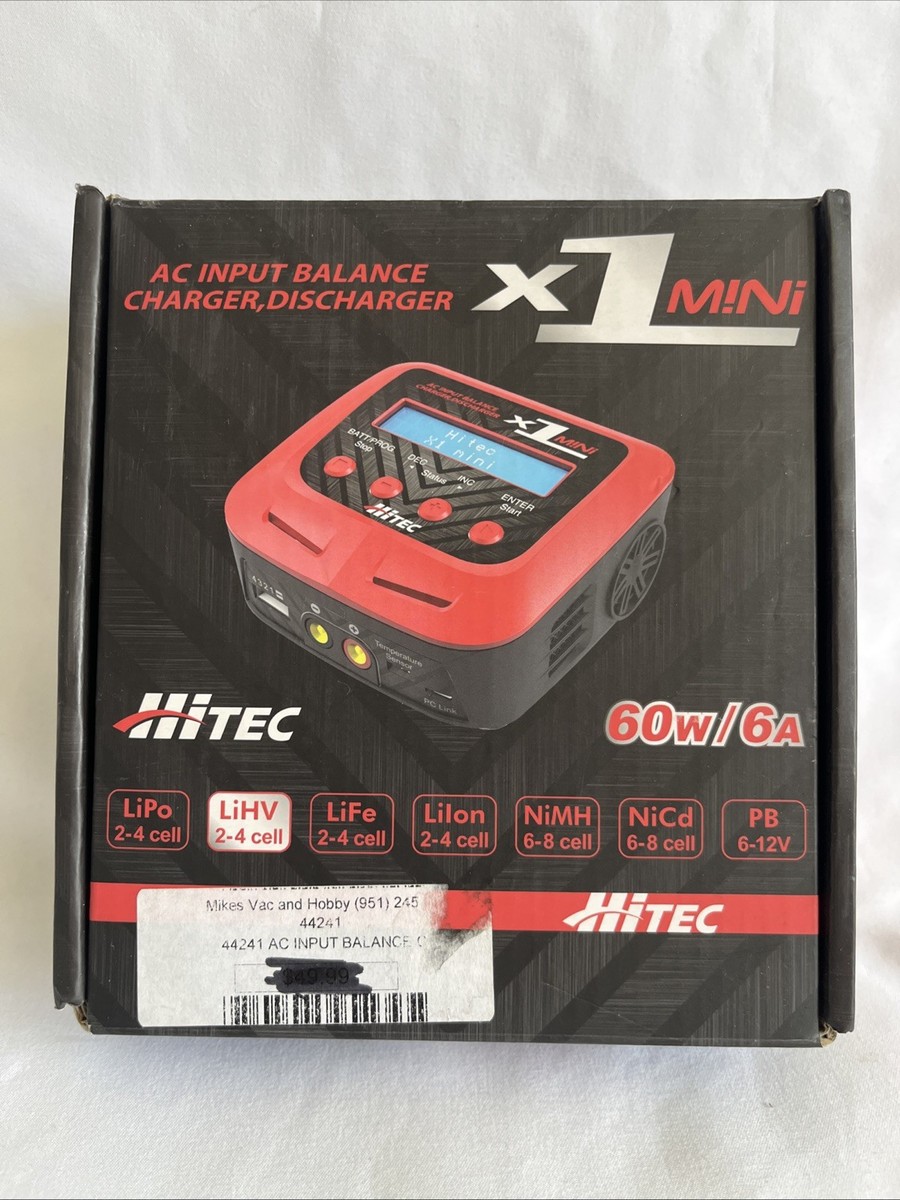 Hitec X1 Mini AC Input Balance Charger Discharger Hrc44241 for