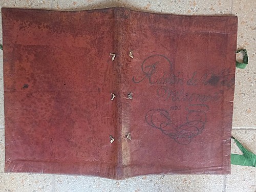 6 ANTIQUE MEXICAN CENTURY 19 NOTEBOOKS´S LEATHER COVERS - Picture 9 of 24