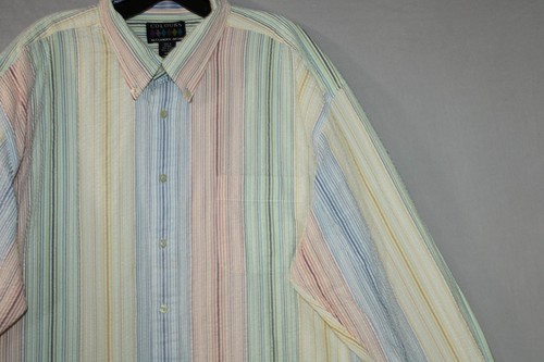 Alexander Julian Colours Camicia Multicolore a Righe Uomo Taglia XXL Bottone Texturizzato - Foto 14 di 18