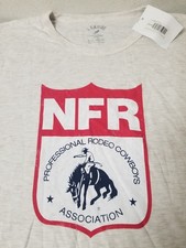 New Pro Rodeo NFR Shield Mens Distressed T-Shirt.