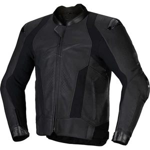 Alpinestars Missile V3 Leather Motorbike Motorcycle Jacket Black Black