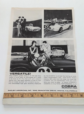 1963 SHELBY COBRA ORIGINAL 1963 AD