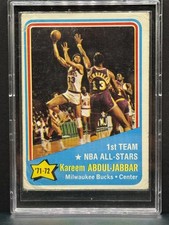 Kareem Abdul-Jabbar 1972-73 Topps All Star #163 - Milwaukee Bucks - HOF