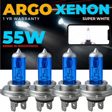 H4 472 60/55w 12v Headlight Bulbs Xenon Super White Halogen Car Bulb Twin Pack 