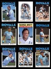 1986 Topps Royals Team Set 1985 World Series Champs! 8 - NM/MT 7175200