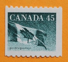 Canada 45 cent stamp 1995 MNH # 1396 Flag Roll Stamp (coil)