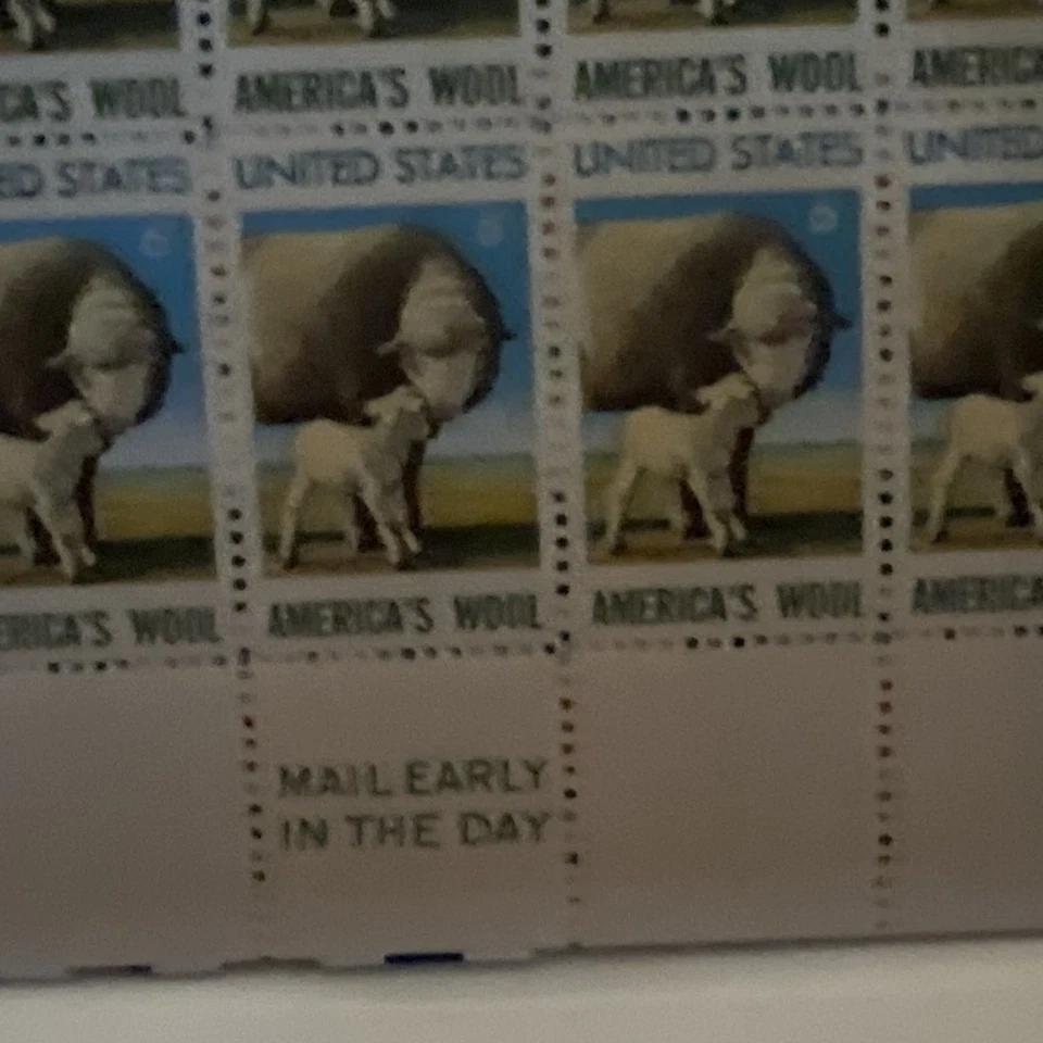 Scott 1423 America’s Wool U.S. Postage Stamps | Face Value 6 Cents | 1971 - Image 3 of 4