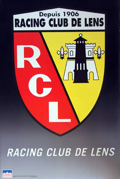 RACING CLUB DE LENS French Football Official Team Logo Crest 22x34 POSTER