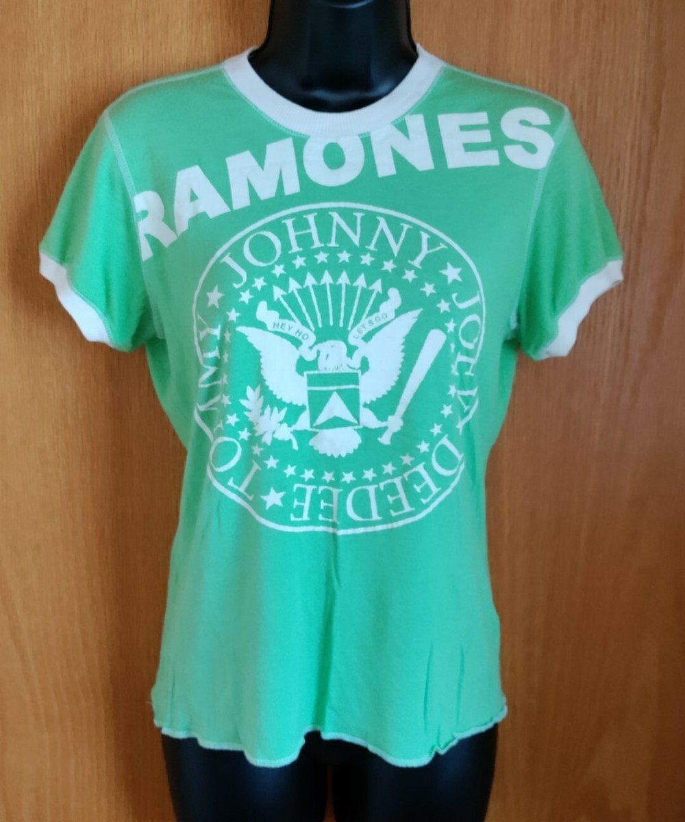 RARE* Ramones T-Shirt Vintage M Chaser Punk Rock Lime Green