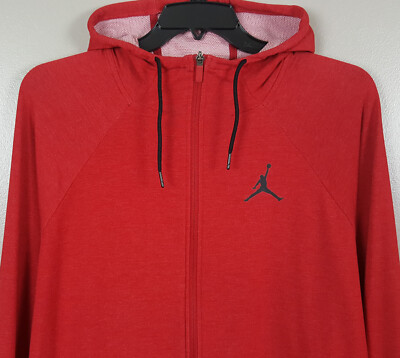 MICHAEL JORDAN CUSTOM MADE PE HOODIE SWEATSHIRT RED RARE 921361