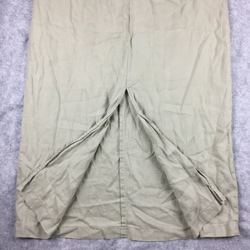 Eddie Bauer Calf Length Straight Drawstring Skirt w/ Pockets & Buttons Women's 6 - Picture 8 of 9