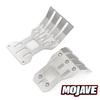 Stainless Steel F & R Chassis Skid Plates ARA320540 FOR ARRMA 1/7 MOJAVE 6S BLX