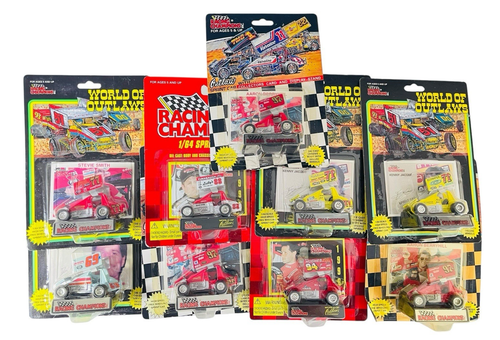 World of Outlaws (9) Sprint Cars - 1990's Carded Die Cast