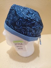 Batik Island Men's Skull/Chemo Surgical Scrub Hat/Cap Handmade