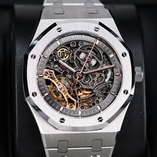 Audemars Piguet Royal Oak 41mm Openwork Skeleton Steel Double Balance 15407ST 7