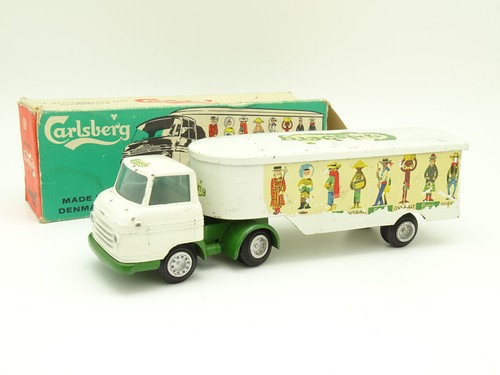 Tekno 1/50 Volvo Semi Remorque Carlsberg 458 - Occasion, Portière Manquante