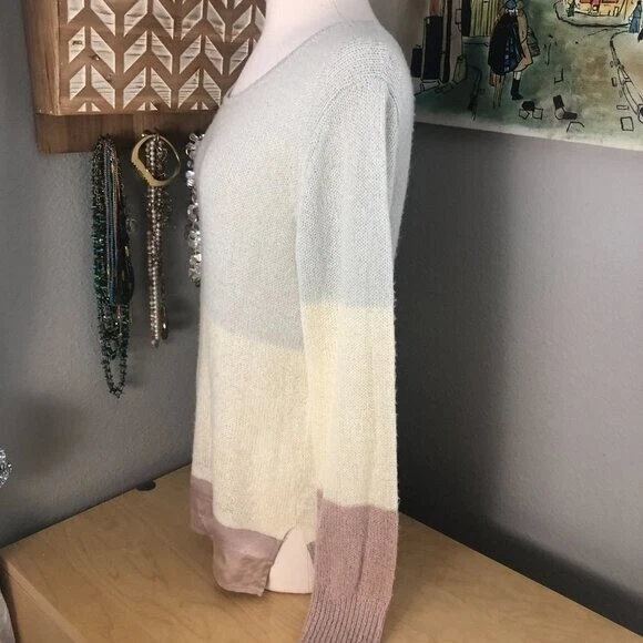 Suéter túnica tejido grueso BISAGRA para mujer talla M marfil rosa azul etéreo suave niña Foto 4 de 4