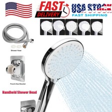 High Pressure Shower Head 5 Settings Handheld Shower heads Spray With 5FT Hose
