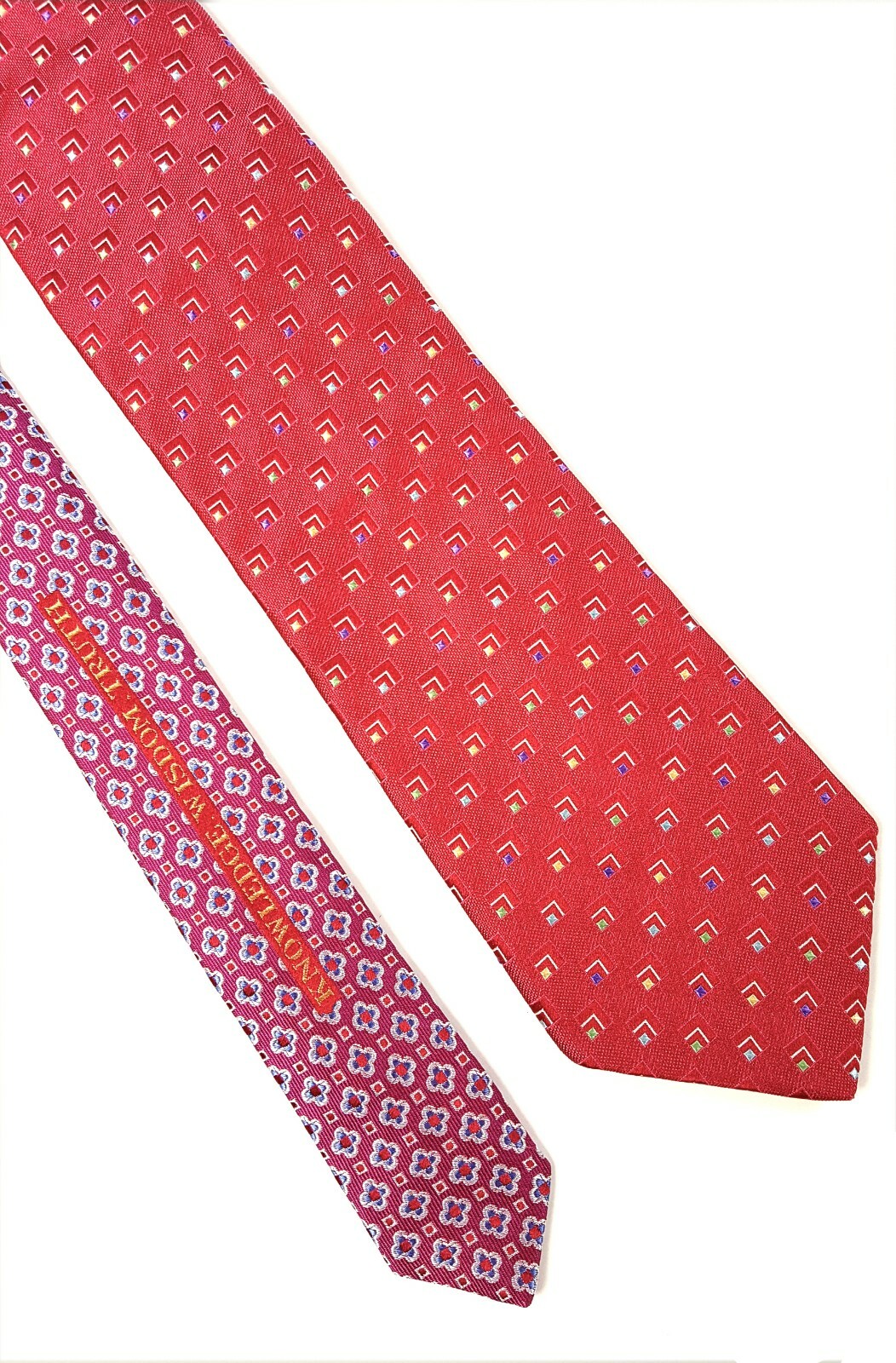 Robert Graham Ruby Red Multi Pattern Silk Tie 3.2… - image 6