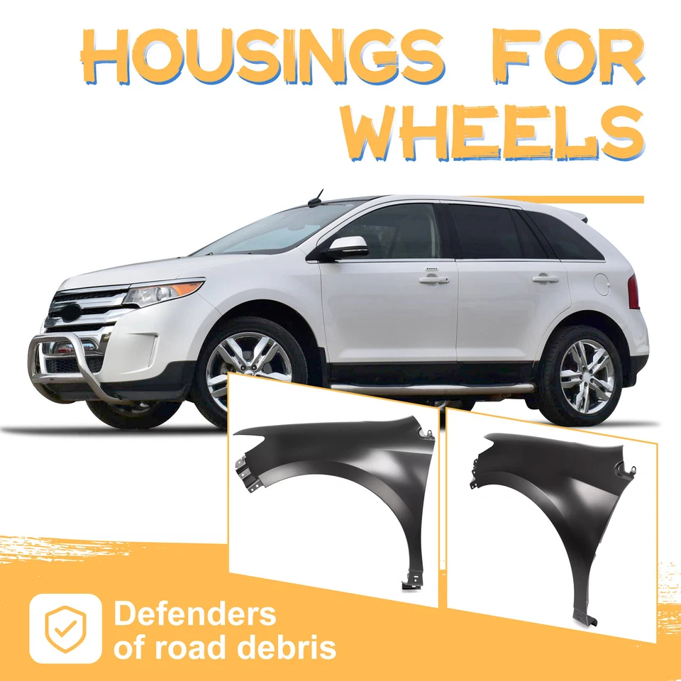 Fender For Ford Edge Limited/SE/SEL/Sport 2011-2014 Front Driver Left Side Steel Foto 2 de 4