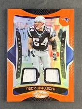 2021 Panini Certified Gamers Mirror Orange /125 Tedy Bruschi #13 - Patriots