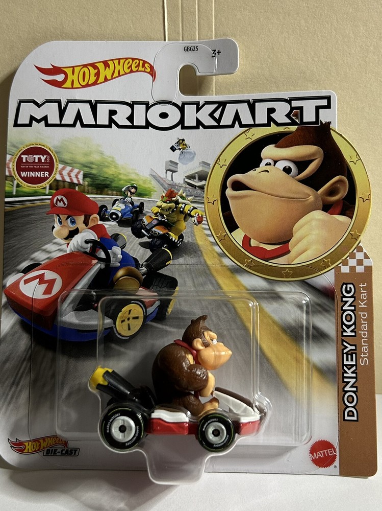 NEW Hot Wheels Mario Kart 1:64 DONKEY KONG Standard Diecast Car Mattel GRN24