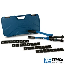 TEMCo Industrial Hydraulic Cable Lug Crimper TH0005 V2.0 10 AWG to 600 MCM