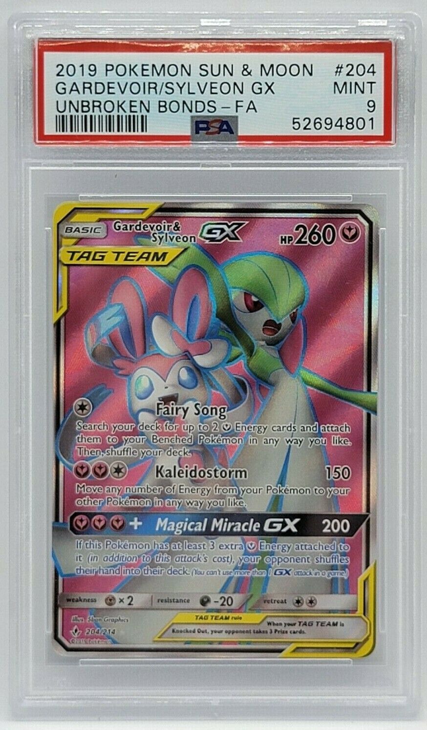 Gardevoir & Sylveon GX - Unbroken Bonds #204 Pokemon Card