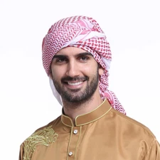 Islamic Foulard Print Scarf Men Arab Headwear Hijab  Saudi clothing prayer