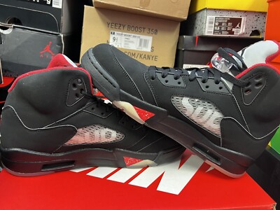 Nike Air Jordan 5 Retro x Supreme Black Bred Reimagined Cement