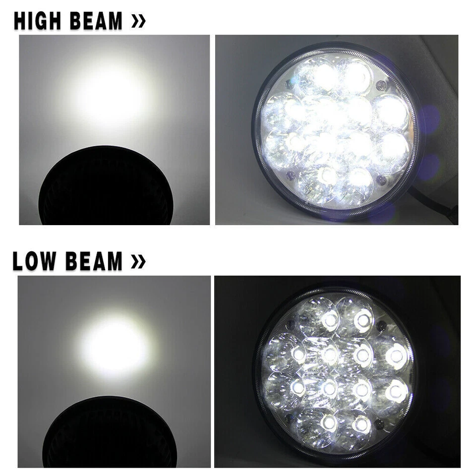 For 1967-1976 FORD RANCHERO GT PICKUP 4PCS 5-3/4" 5.75" LED Headlight Hi/Lo Beam - Image 4 of 4