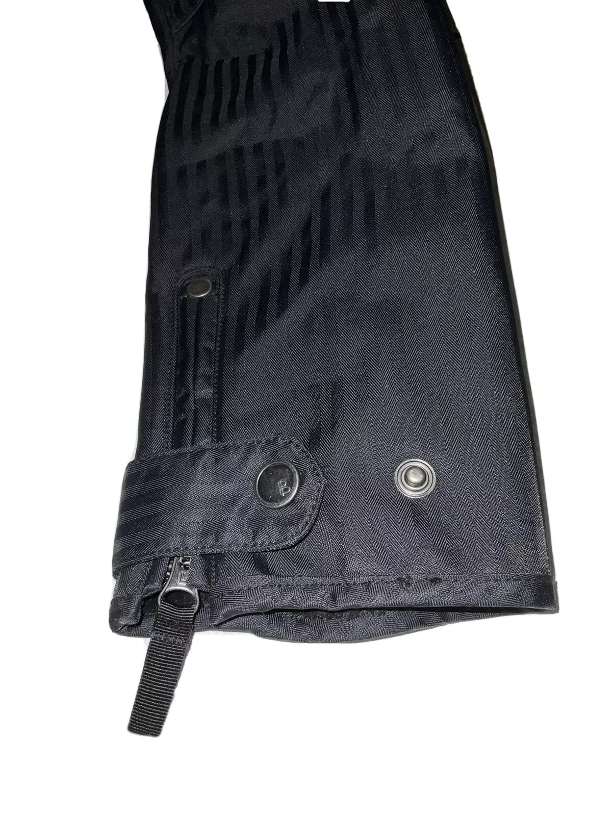 burton striped ski snowboarding gaiter toggle jacket