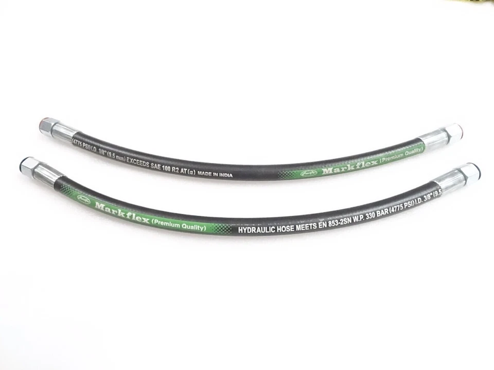 JCB Parts Hose 3/8" BSP x 500 MM Set of 2 Pcs (parts no. 612/00100) #22D29 - Image 4 of 4