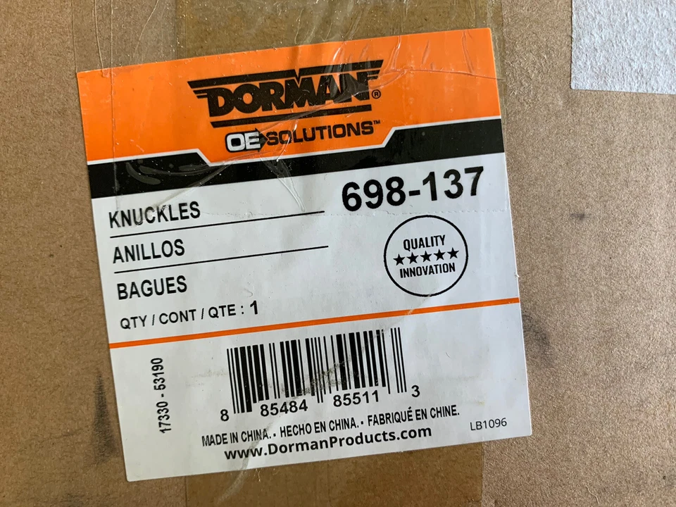 Nudillo de dirección delantero del lado del conductor Dorman 698-137 para modelos seleccionados de Subaru Foto 2 de 2