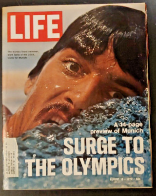 Life Magazine - Olympics in Munich; Mark Spitz (August 18, 1972)