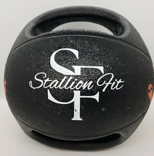 NEW Medicine Balls Fitness Training Ball, Elastic Rubber Double Handle non-slip