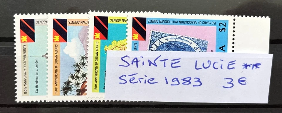 TIMBRES SAINTE LUCIE SERIE 1983 NEUFS ** MNH - Photo 1/1