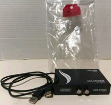 2 Port VGA Manual Sharing Switch Converter Box 2 PC to 1 Monitor LCD 1920 x 1440