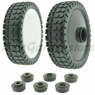 200 Mm Universalmäherrad Mit 4 Reduktionsringen - Für Rasenmäher & Motorgeräte