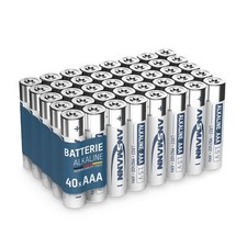 ANSMANN Batterien AAA 40 Stück, Micro Batter...