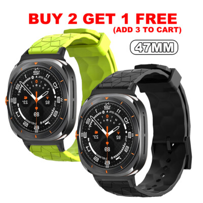 Watch Band For Samsung Galaxy Watch 7 Ultra 47mm Sports Silicone Strap Bracelet